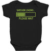sarcasm loading funny computer tech gee Baby Bodysuit