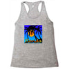 florida palm trees sunset Racerback Tank