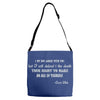 oscar wilde quote girls Adjustable Strap Totes