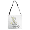 the pen is mightier Adjustable Strap Totes