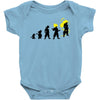 goku evolution (black) Baby Bodysuit
