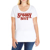 spooky shit Ladies Curvy T-Shirt