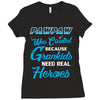 Pawpaw Was Created because Grankids Need Real Heroes Ladies Fitted T-Shirt