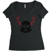 darth vader reindeer Women's Triblend Scoop T-shirt