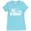 the grillfather  funny bbq Ladies Fitted T-Shirt
