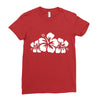 hawaiian flower Ladies Fitted T-Shirt