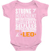 Strong Independent Motivated Leo Baby Onesie