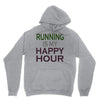 running is my happy hour Unisex Hoodie