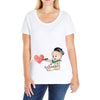 Cute Painter Ladies Curvy T-Shirt