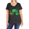 color funny Ladies Curvy T-Shirt