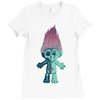 anatomy of a troll Ladies Fitted T-Shirt