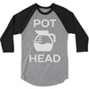pot head coffee lover 3/4 Sleeve Shirt