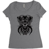 demon wolf Women's Triblend Scoop T-shirt