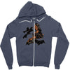 polygon bats Zipper Hoodie