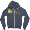 planetary chatter vectorized Zipper Hoodie