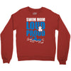 swim mom loud and proud sports athlete athletic Crewneck Sweatshirt