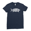 darwin'   fish Ladies Fitted T-Shirt