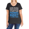 fishing buddy Ladies Curvy T-Shirt