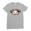 June Peeking Out Baby Boy Ladies Fitted T-Shirt