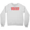 drinking with me pregnancy warning Crewneck Sweatshirt