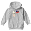 Astronaut Celebrating Independence  Day at 1776 Youth Hoodie