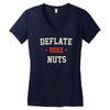 deflate deez nuts Women's V-Neck T-Shirt