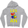 gay pride parade lgbt lesbian gay bi trans queer pan light Zipper Hoodie