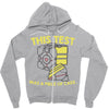 this test was a piece of cake Zipper Hoodie