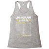 January Girl Facts Aquarius Racerback Tank