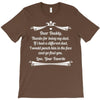 Dear Daddy, Thanks for Being my Dad Baby Boy Letter to Father T-Shirt