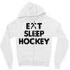 eat sleeo hockey Zipper Hoodie