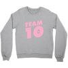 team 10 light pink Crewneck Sweatshirt