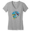 invader spiff Women's V-Neck T-Shirt