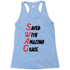saved with amazing grace Racerback Tank