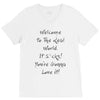welcome to real world V-Neck Tee