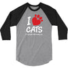 I Love Cats Its People Who Annoy Me 3/4 Sleeve Shirt