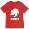 sonic uomo donna bambino sega videogames V-Neck Tee