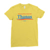 don't blame me i voted for thanos Ladies Fitted T-Shirt