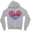 love (4) Zipper Hoodie