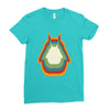Totoro Retro Ladies Fitted T-Shirt
