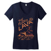 the floor is lava Women's V-Neck T-Shirt