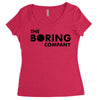 the boring company black logo Women's Triblend Scoop T-shirt