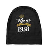 kings are born in 1958 Baby Beanies