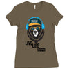 Live Life Loud Brklyn Ladies Fitted T-Shirt