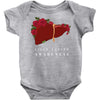 liver cancer awareness Baby Bodysuit