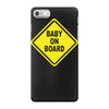 baby on board bumper sticker decal safety cute funny iPhone 7 Case