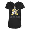 guitar hero Maternity Scoop Neck T-shirt