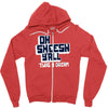 oh sheesh y'all Zipper Hoodie