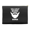 funny beards Accessory Pouches