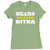 bears suck your own ditka Ladies Fitted T-Shirt